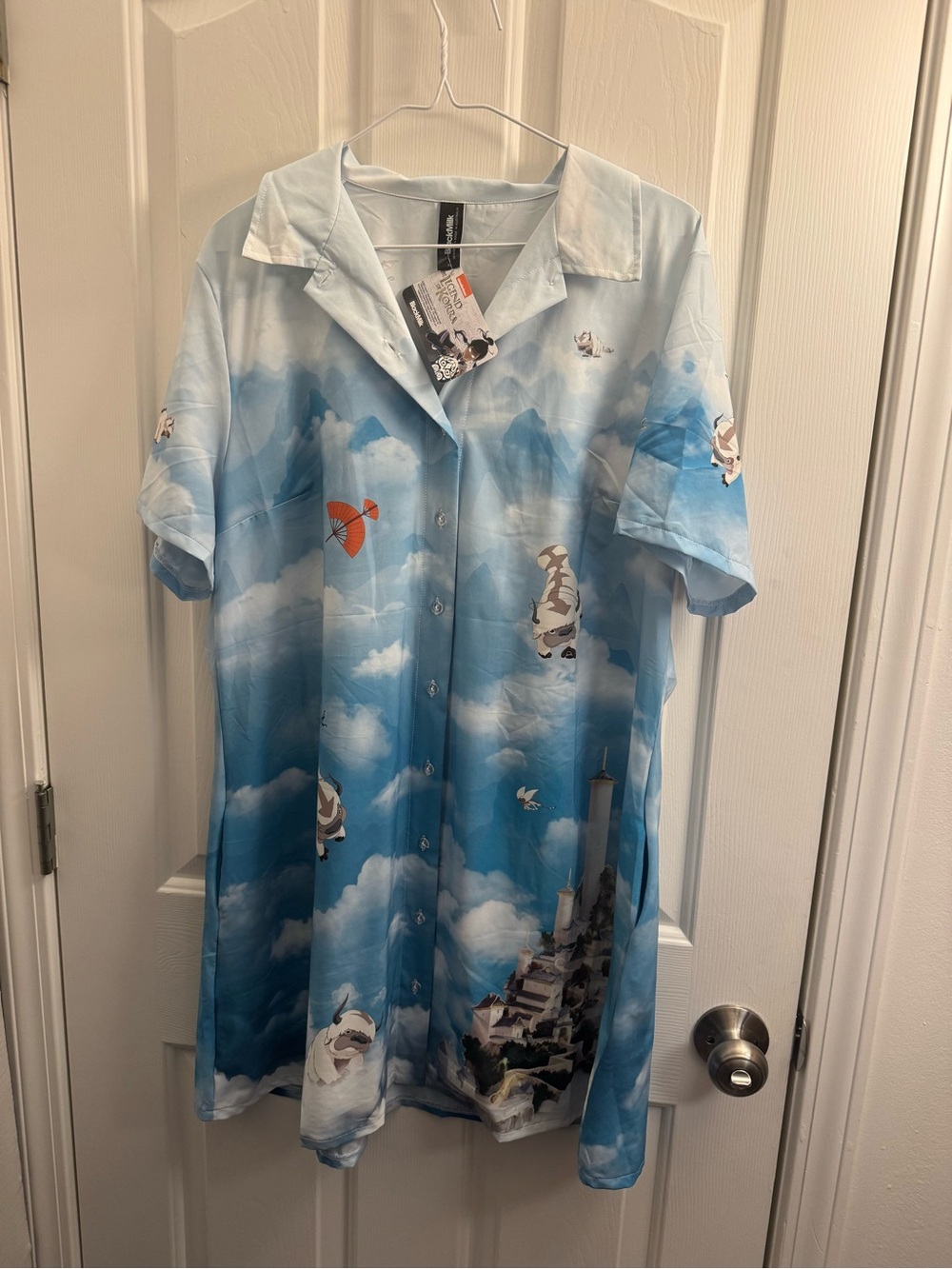 Blackmilk Clothing x ATLA: Southern Air Temple Short Sleeve Shirt Dress - Picture 2 of 4
